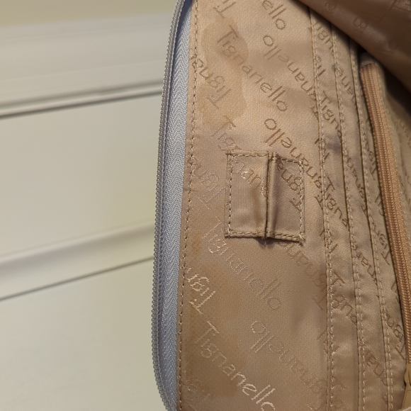 Tignanello Silver Leather Crossbody Purse - Picture 7 of 9